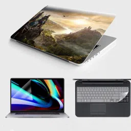 SDM 3in1 Combo 15.6 Inch 3m Laptop Skin, Screen Guard, Key Protector Combo Set129 Combo Set-image-94
