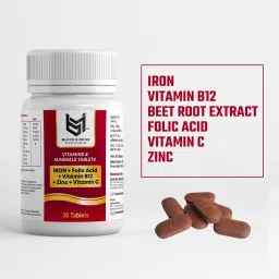 IRON, VIT B12, FOLIC ACID, VIT C, ZINC, BEET ROOT EXT. SUPPLIMENTS TABLETS-11
