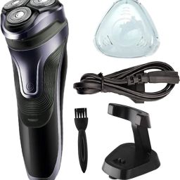 IJUY Rechargeable 3D Floating Head Beard Shaver Washable Head Razor For MenShaver For Men-image-66