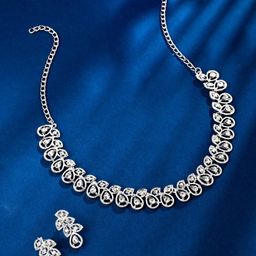 yellow chimes Metal White Jewel Set-picture-4