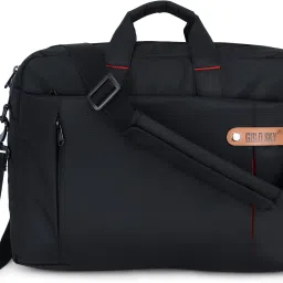 Men Black Messenger Bag - Extra Spacious-image-31