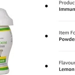 Mushroom Health Powder 100% Ayurvedic Weight Gainer Net Weight 100g Pack of 1 Medicine Dispenser-28