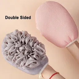 masox store 2-in-1 Exfoliating Body Scrub for Bath Shower 1-Pic Spa Hand Gloves B-33-picture-21