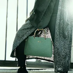 Exotic Textured PU Structured Handheld Bag With Quilted image 3