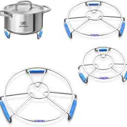 Stainless Steel Hot Pot Stand for Kitchen/Cooker Stand/Dining Table Accessories/ Chrome Plating Trivet-image-46