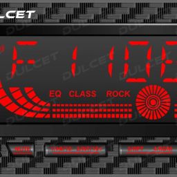 DC-F60X 220W Universal Fit Single Din Mp3 with Big LCD Display Car Stereo-11