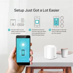 TP-Link Deco X20 Mesh Router 2.4 GHz, 5 GHz 1800 Mbps Wifi Speed Dual Band Internal Antenna Ethernet (Cable Broadband) image 3