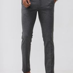 Basics Men Relaxed Straight Leg Tapered Fit Trousers-picture-41