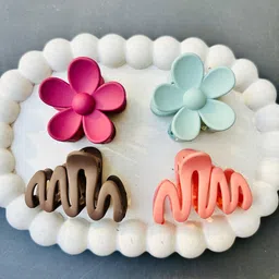 Radhya Accessories Women Set of 4 Claw Clip-69