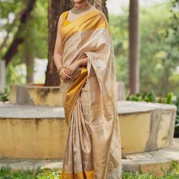 all about you Woven Design Zari Pure Silk Banarasi Saree-image-32