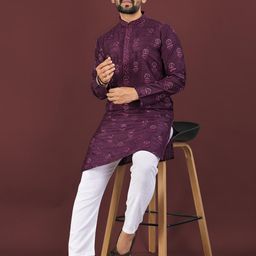 Leipzig Fashion Men Viscose Rayon Kurtas-image-91