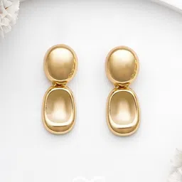 EVERSTYLISH Golden Glory Contemporary Drop Earrings-image-38