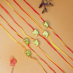 Anouk Set Of 6 Quirky Rakhi With Cute Card, Roli & Chawal-14