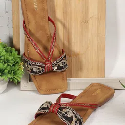 Anouk Women Printed Open Toe Flats-image-74