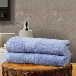 Creeva Classic Blue 2 Pieces 550 GSM Cotton Hand Towels-image-49
