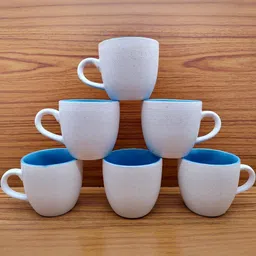 laghima jadon White Solid Ceramic Matte Cups Set of Cups and Mugs-image-21