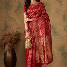 SHADOW & SAINING Woven Design Zari  Banarasi Saree-picture-37