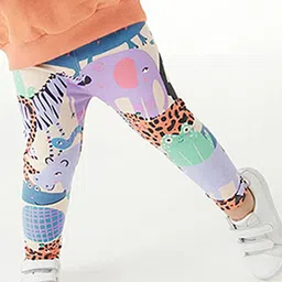LULU & SKY Printed Mid-Rise Ankle-Length Leggings-41