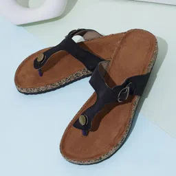 KNEETOES Women Open Toe Flats with Buckles-picture-31