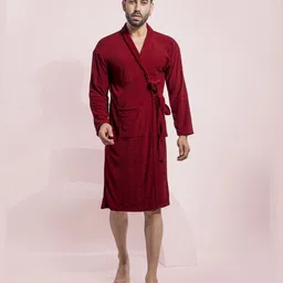 HotGown Men Pure Cotton Bath Robe-picture-20