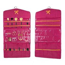 Kuber Industries Pink Set of 2 Regular Jewellery Organiser Organisers-95