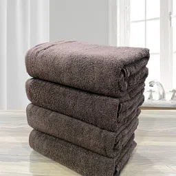 LABHAM Brown 4 Pieces 500 GSM Bath Towel-13
