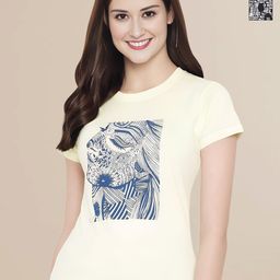 Mast & Harbour Women Pack of 2 Typography Printed Round Neck Cotton T-shirts-picture-8