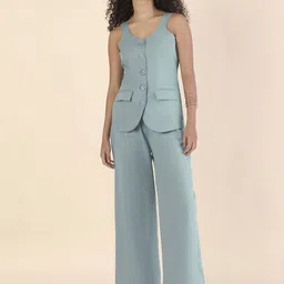 PowerSutra V-Neck Vest With Trousers Co-Ords-image-14