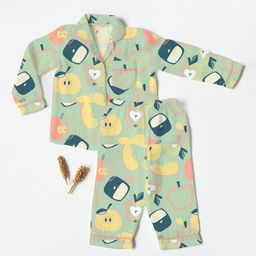 cocoon care Unisex Kids Printed Night suit-54