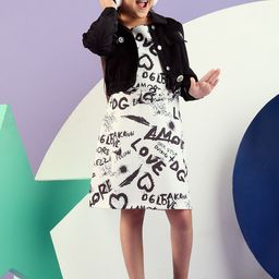 Peppermint Girls Conversational Printed Sheath Dress-image-90