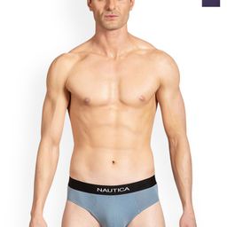 Nautica Pack Of 2 Anti Bacterial Basic Briefs N_LJSBF01-BSDO/PBLU-25