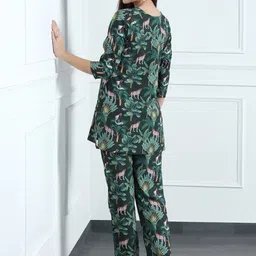 OMPAX Printed Tunic With Trousers image 3