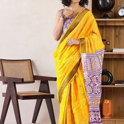 Anouk Rustic Bandhani Ready to Wear Bagru Saree-picture-9