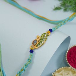 I Jewels Rakhi With Greeting Card & Roli Chawal-image-11