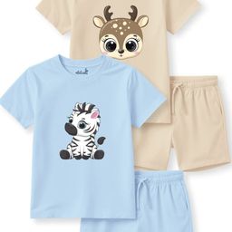 x2o Unisex Kids T-shirt and Shirt with Pyjamas-image-97