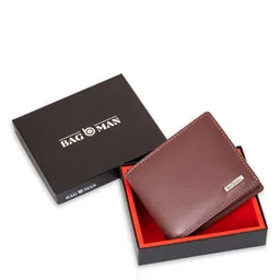 BAGMAN Men Leather Two Fold Wallet-image-80