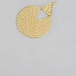 Anouk Gold-Plated Geometric Shaped Drop Earrings image 3