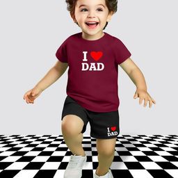MRS NATURAL Kids Printed Round Neck Pure Cotton T-Shirt With Shorts-image-90