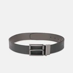 Iconic Men Textured Leather Belt-image-92