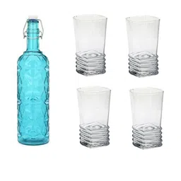 SOMIL Blue Glass Airtight Can Bottle-image-87