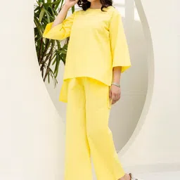 Moda Rapido Pure Cotton Boat Neck Top with Trousers Co-Ords-picture-17
