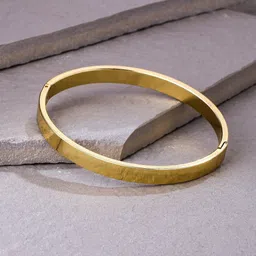Anouk Men Gold-Plated Stainless Steel Kada Bracelet-image-95