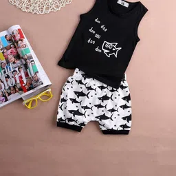 BAESD Unisex Kids Printed T-shirt with Shorts-23
