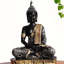 INTERNATIONAL GIFT Silver-Toned Buddha Idol Showpiece-image-41