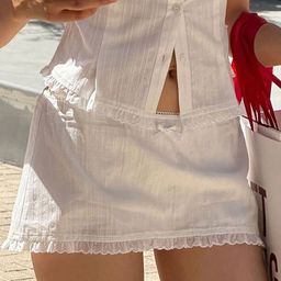 LULU & SKY Low-Rise Straight Mini Skirt-image-73