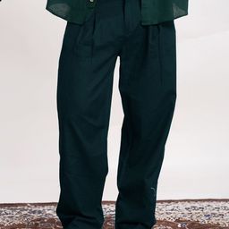 SVKETAIL Men Relaxed Pleated Trousers-image-62