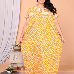 JAIPZZ APPARELS Printed Maxi Nightdress-picture-45