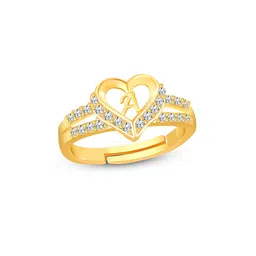 Lila Gold-Plated CZ Stone-Studded Finger Ring-picture-26