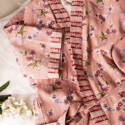 HotGown Women Printed Pure Cotton Bath Robe-image-92