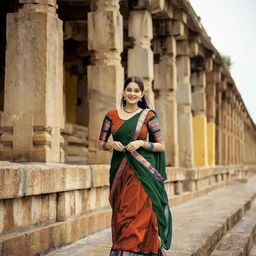 MANMOHITSAREE Semi-Stitched Silk Lehenga & Unstitched Blouse With Dupatta-picture-6